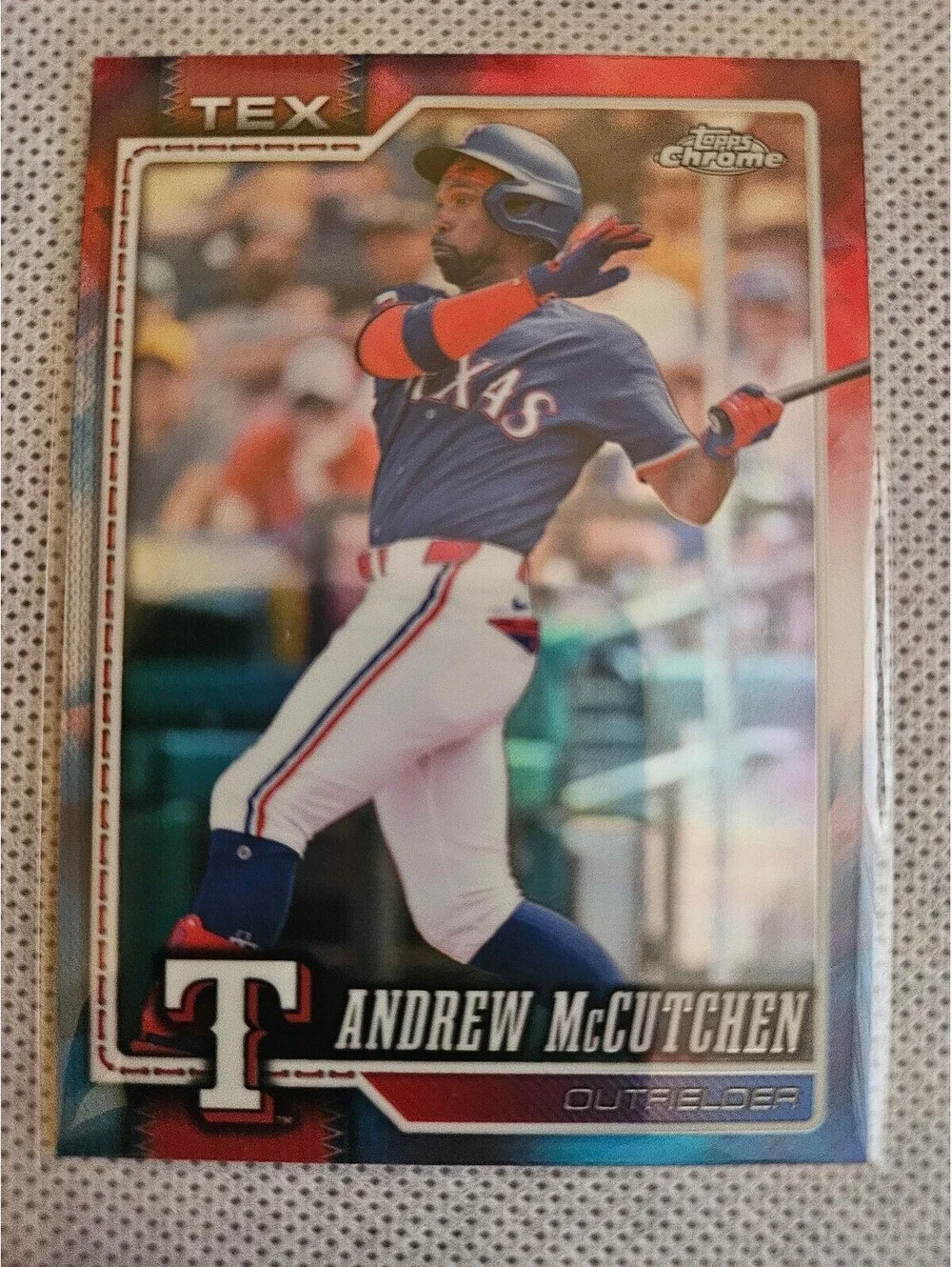 Andrew McCutchen [Red White Blue Refractor] #214 - 2026 Topps Chrome